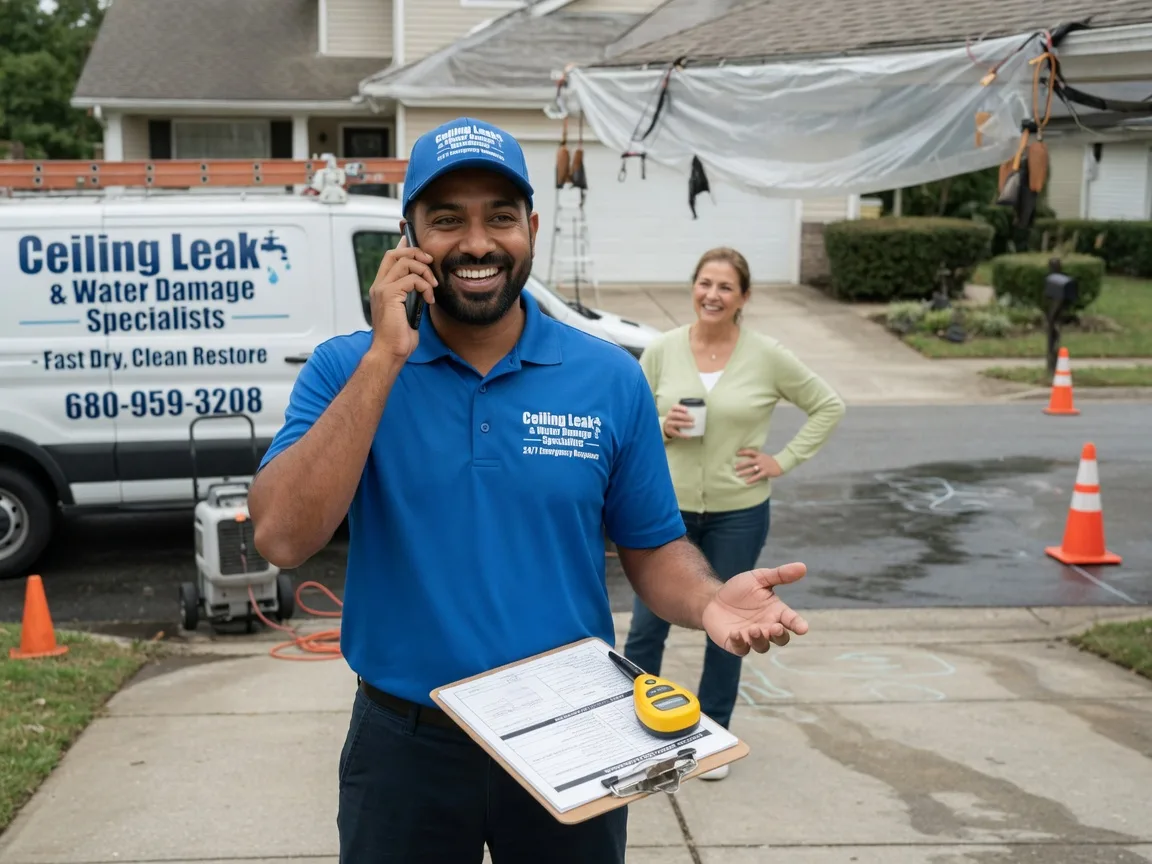 Ceiling Leak Cleanup Denton, KS FAQs